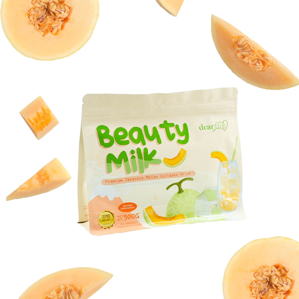 Dear Face Beauty Milk Melon 500g 