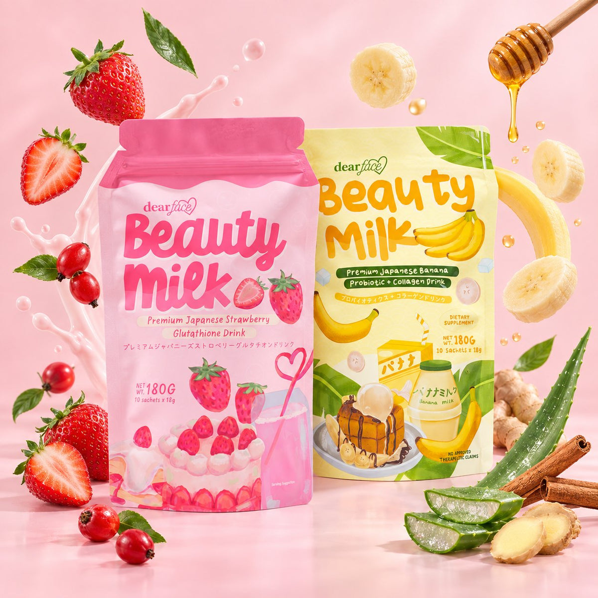 Dear Face beauty milk daily nourish duo ingredients
