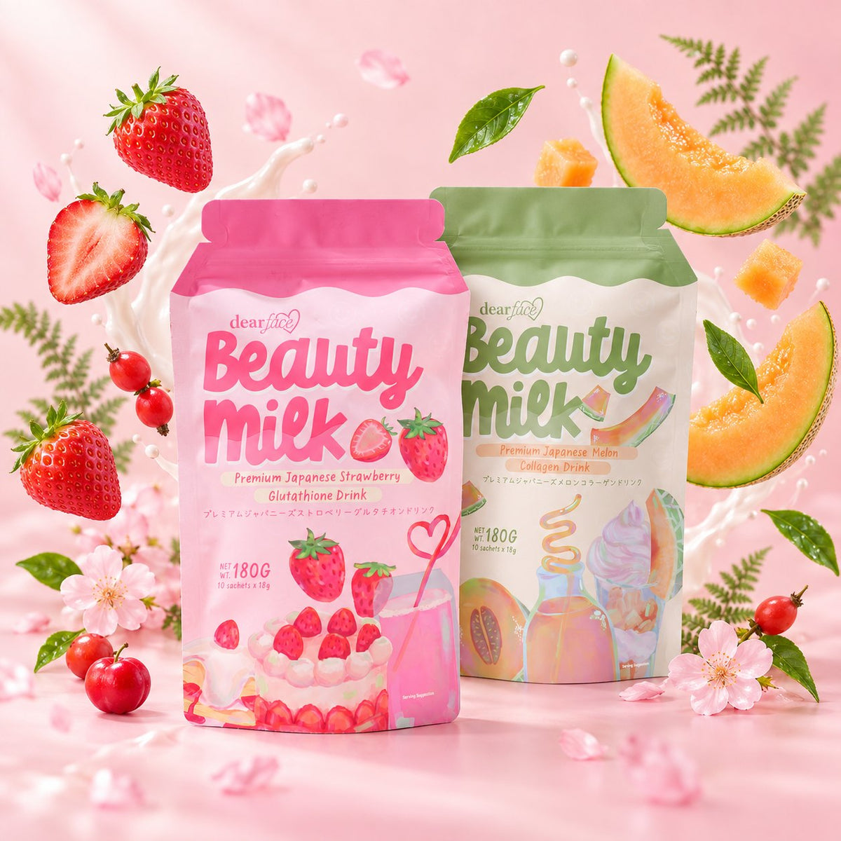 Dear Face beauty milk hydra glow duo ingredients