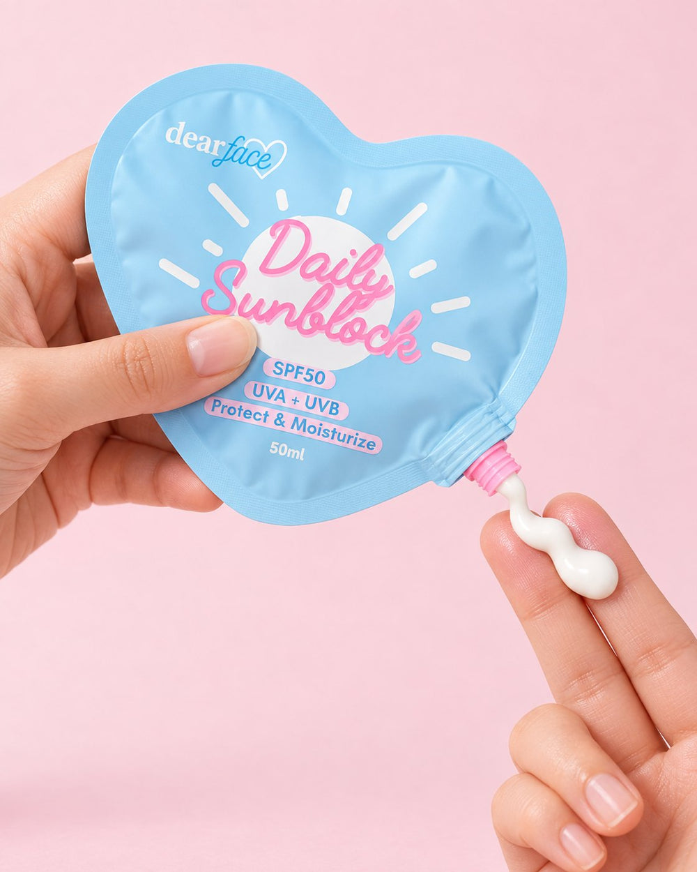 Dear Face daily sunblock 50g how to use step 1