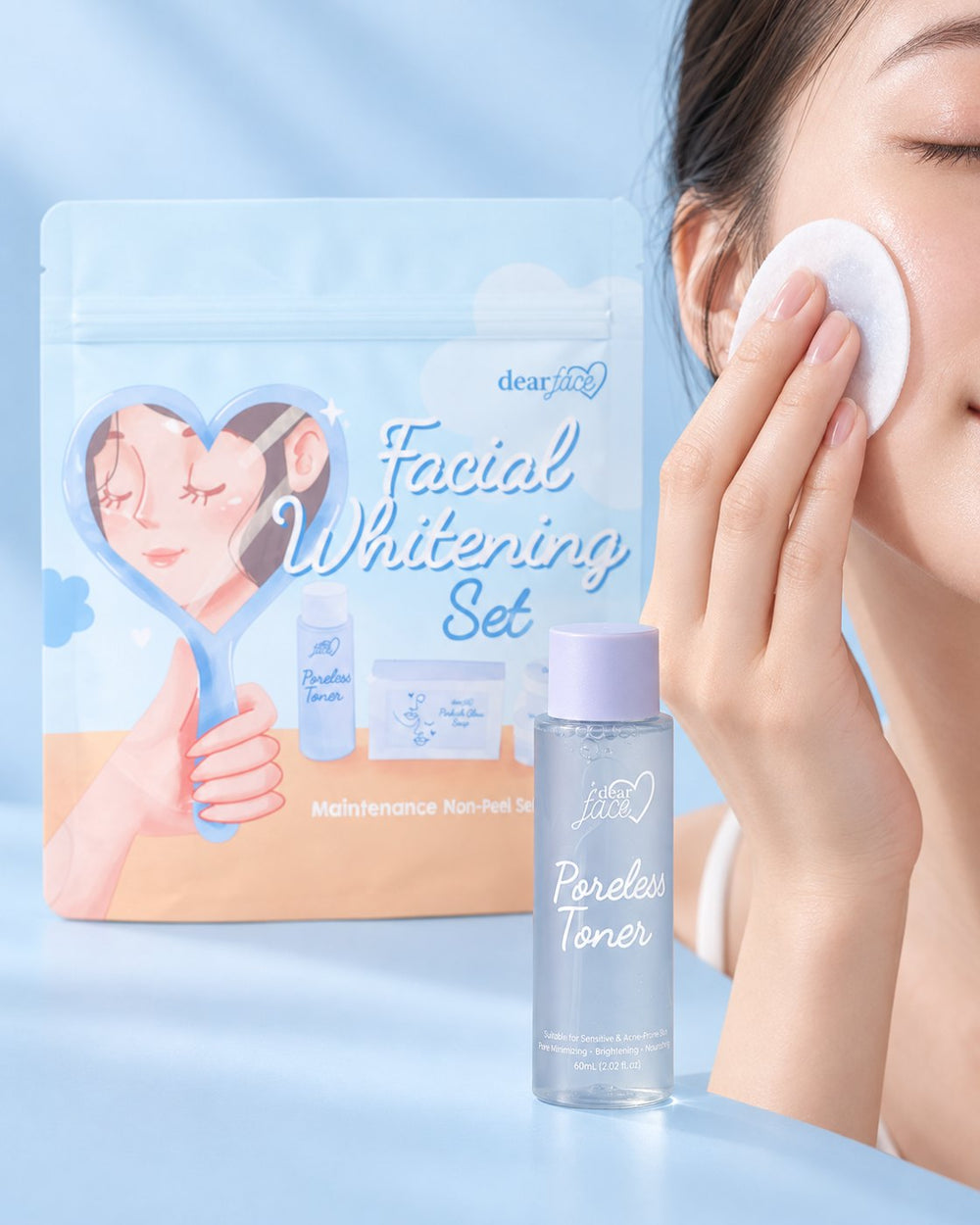 Dear Face facial whitening set how to use step 2