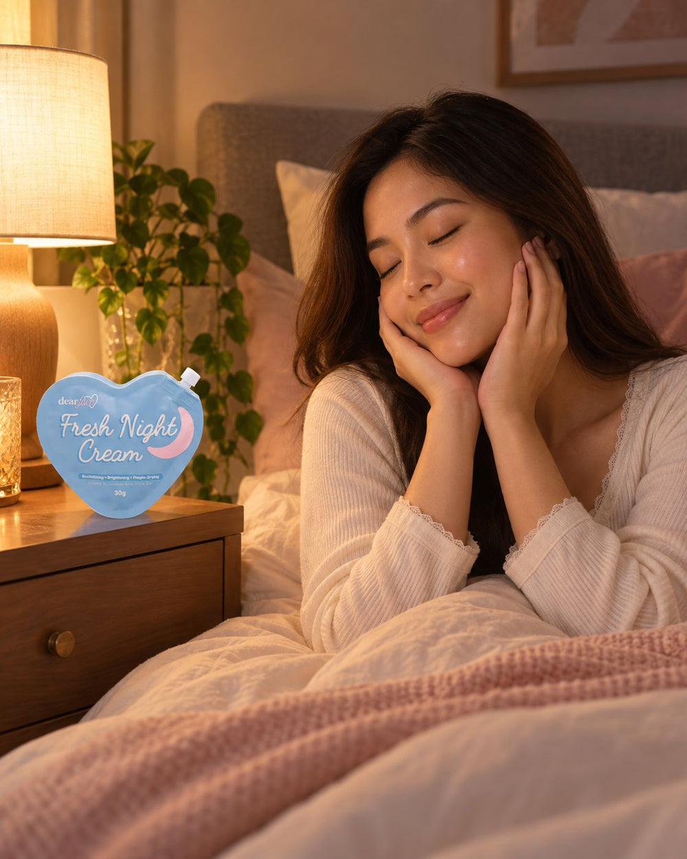Dear Face fresh night cream 50g how to use step 3
