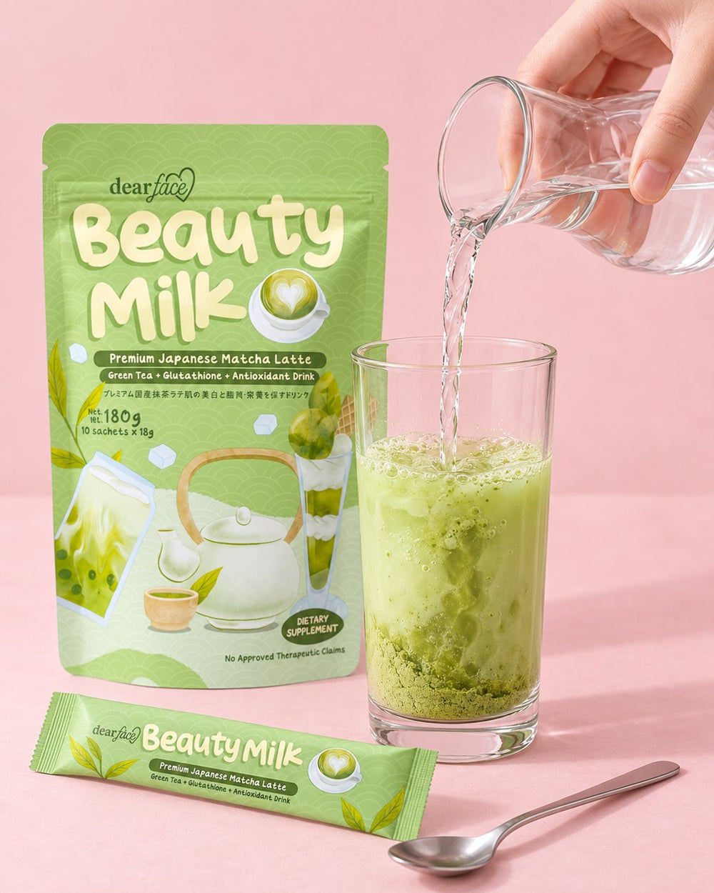 Dear Face matcha how to use step 2