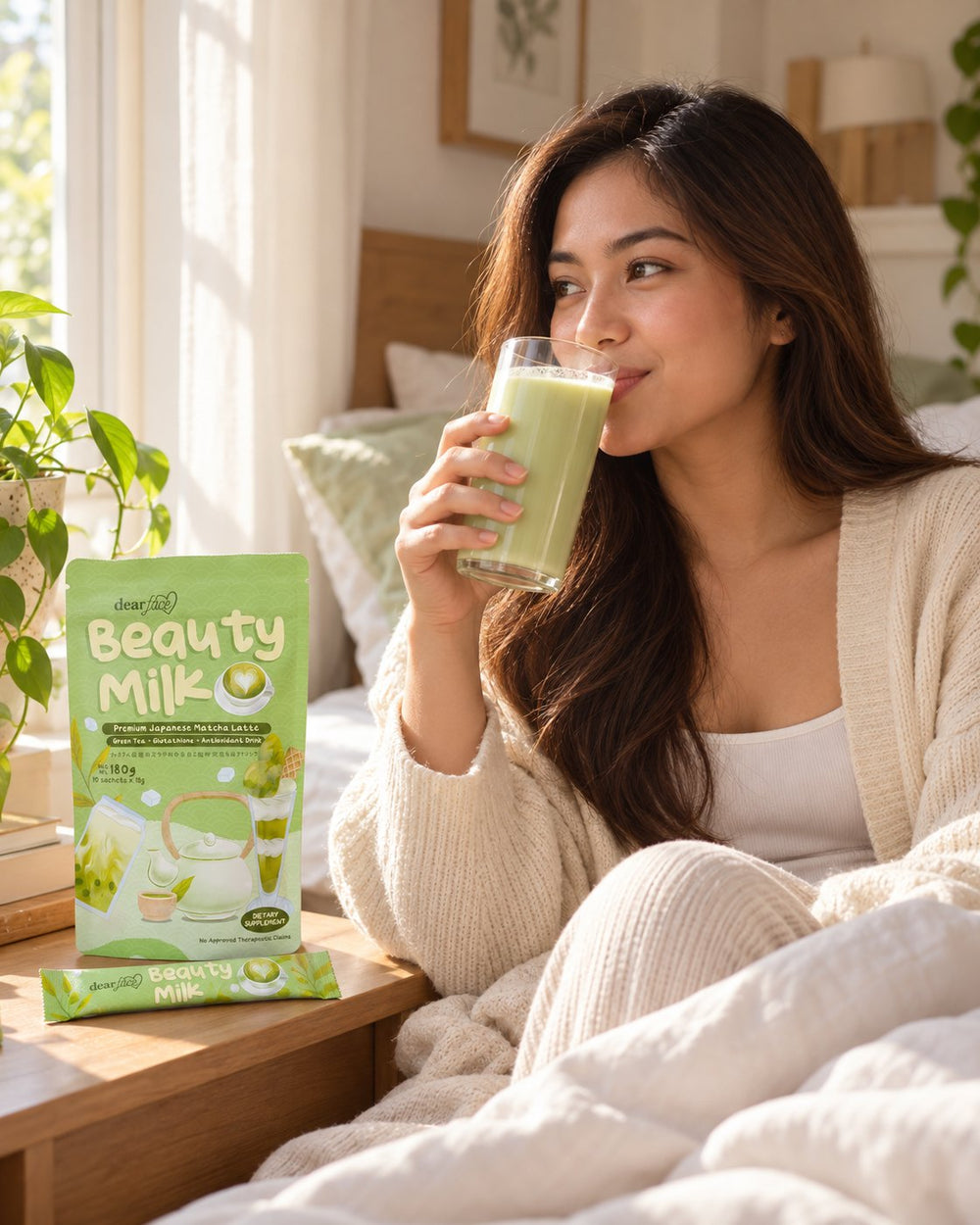 Dear Face matcha how to use step 3