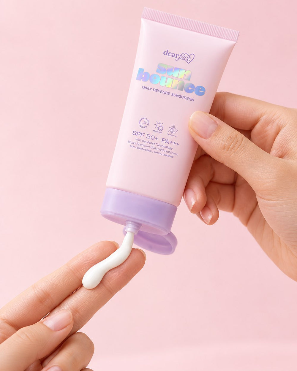 Dear Face sunbounce daily defense sunscreen how to use step 1