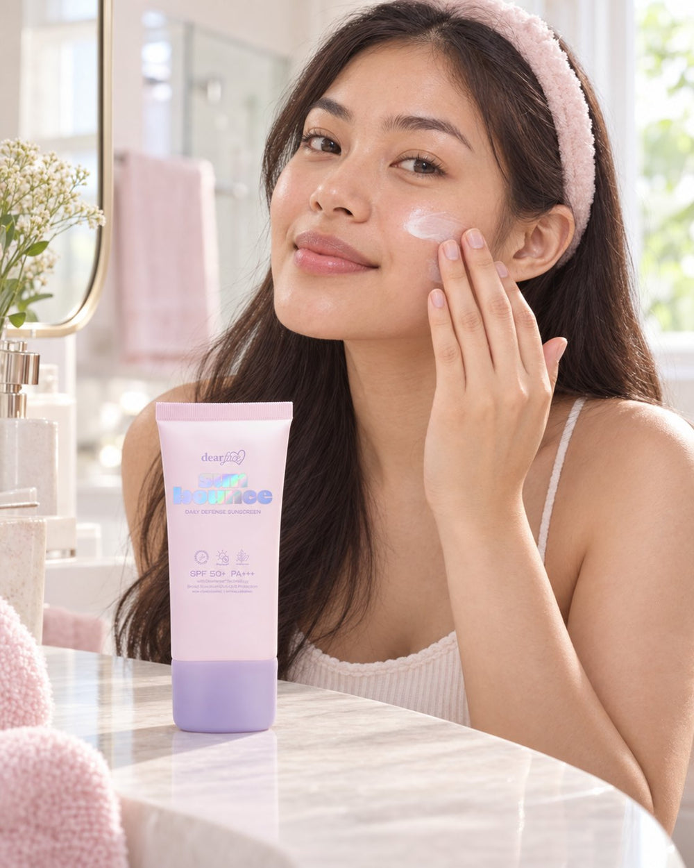 Dear Face sunbounce daily defense sunscreen how to use step 2