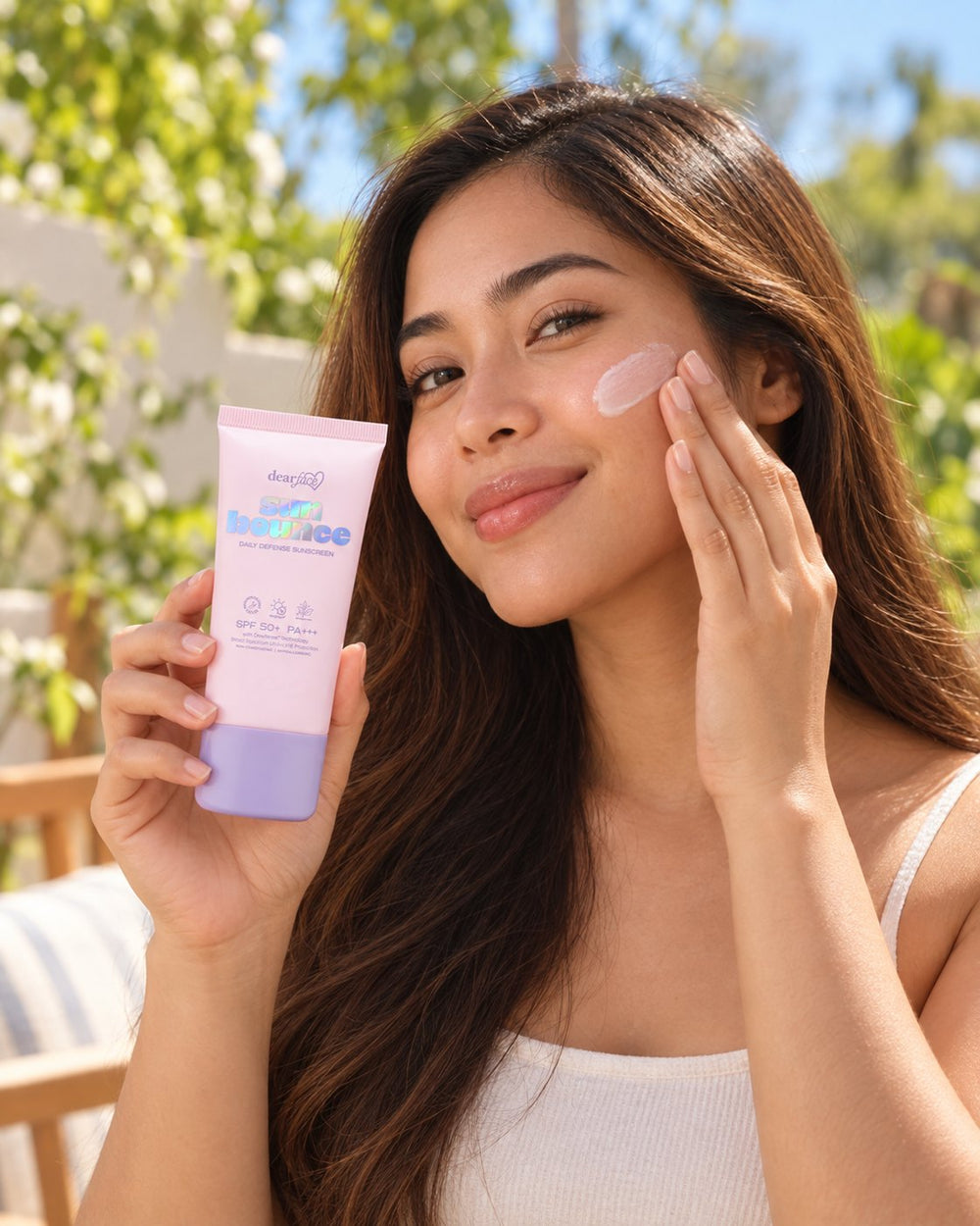 Dear Face sunbounce daily defense sunscreen how to use step 3