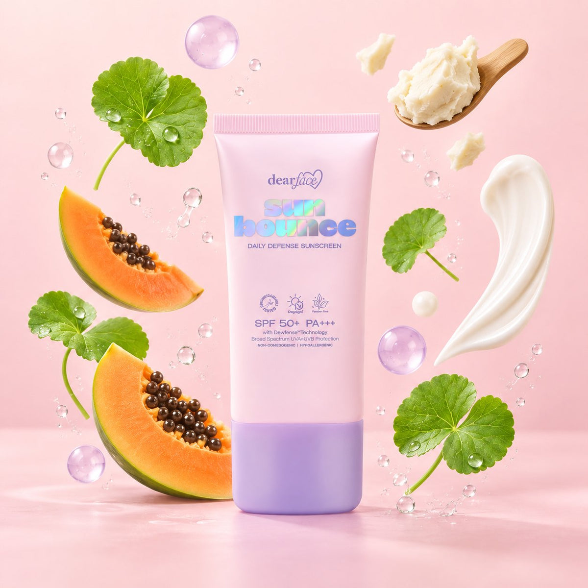 Dear Face sunbounce defense ingredients